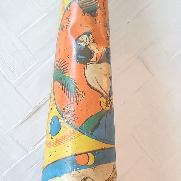 Vintage Tin Noise Maker Litho New Year's Eve Party Horn Dancers and Musicians - Picture 11 of 13